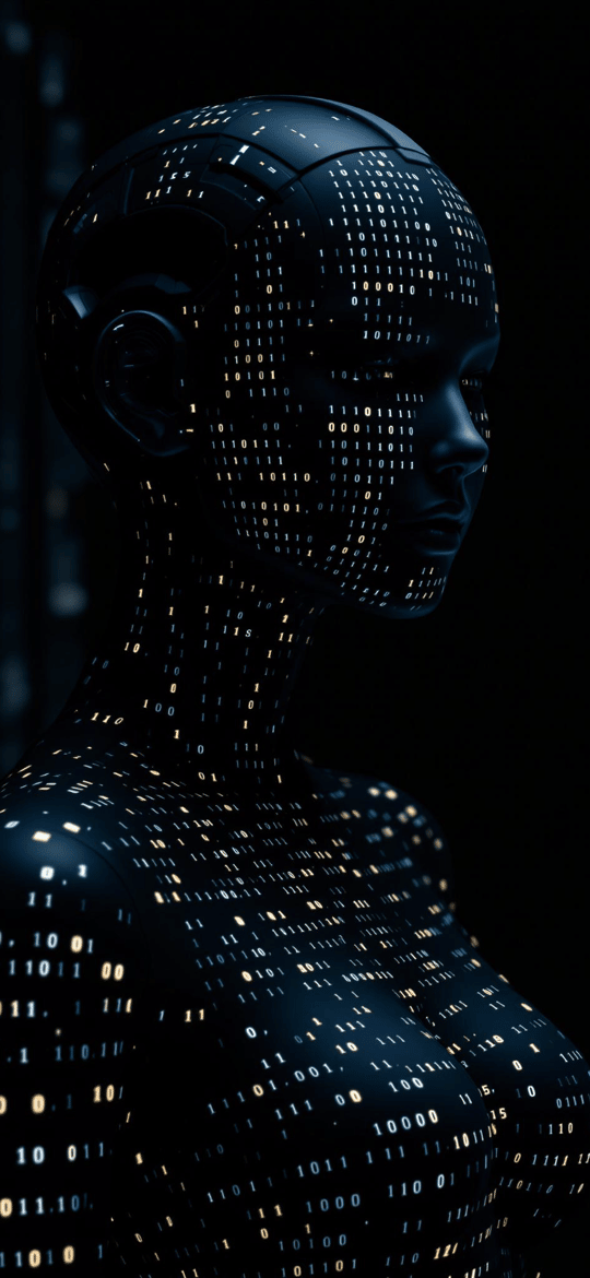 Binary Code Female Android Profile