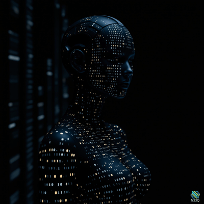 Binary Code Female Android Profile