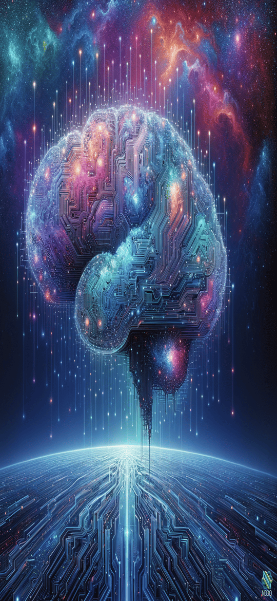 Cybernetic Brain in Cosmic Nebula