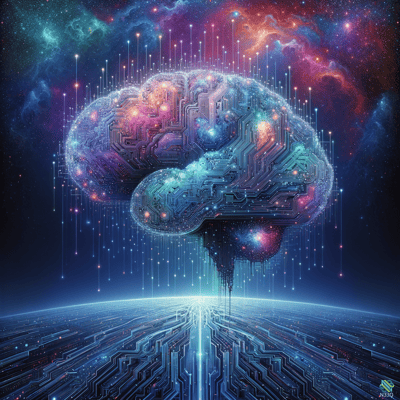 Cybernetic Brain in Cosmic Nebula