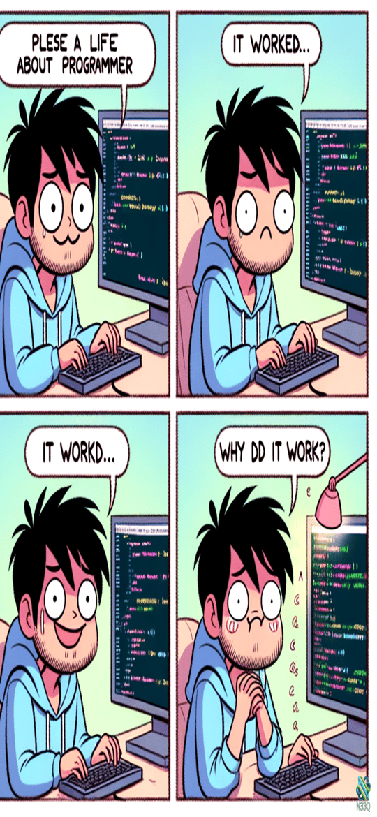 Programmer Questions Unexpected Code Success in Comic