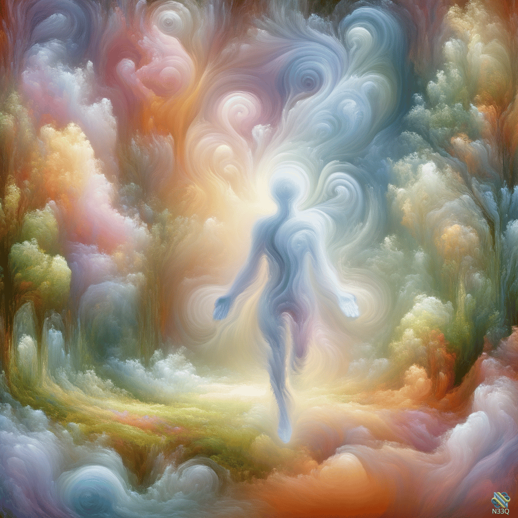 Luminous Spirit in Vibrant Mystic Forest