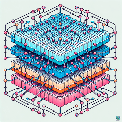 Layered 3D Neural Network Structure