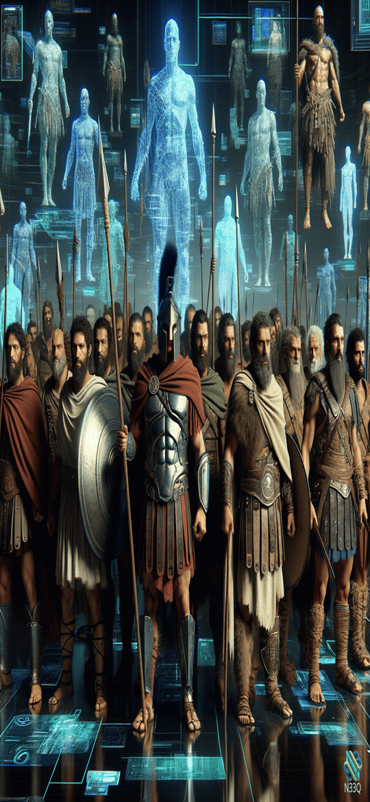 Ancient Warriors Before Holographic Projections