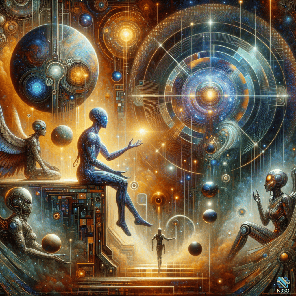 Androids Among Celestial Spheres and Portals