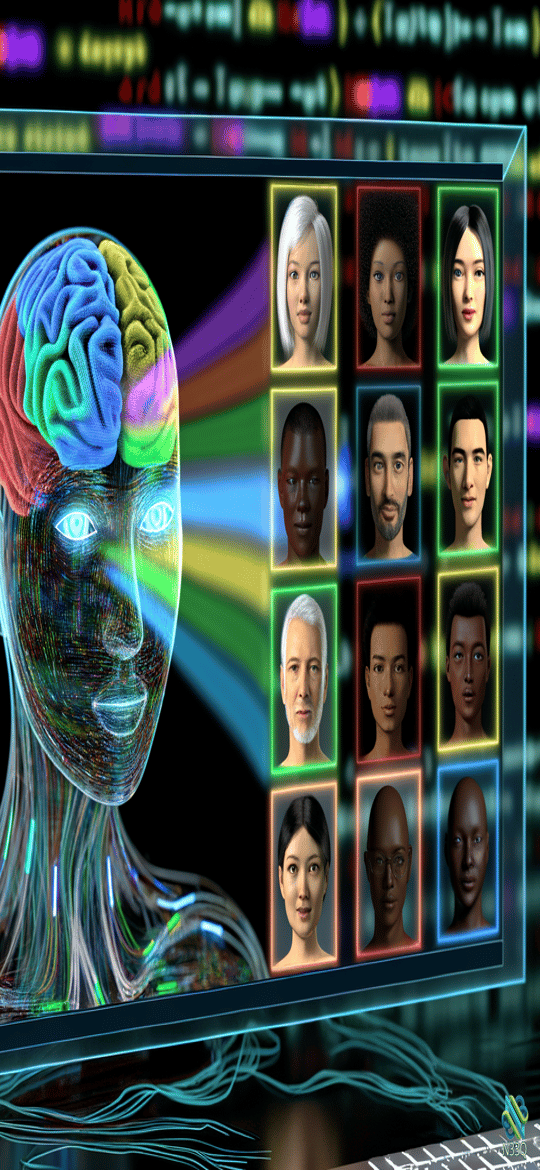 Holographic Brain Projecting Diverse Portraits