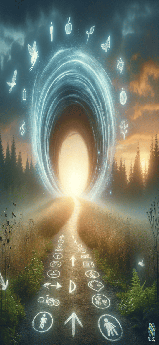 Symbolic Path to Luminous Sky Portal