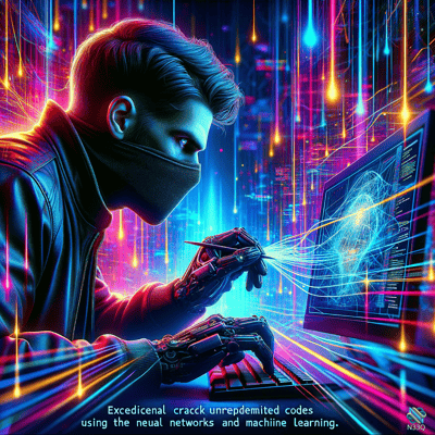 Cyborg Hacker Manipulating Neural Network Hologram