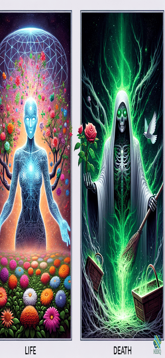 Life Energy Figure and Skeletal Reaper