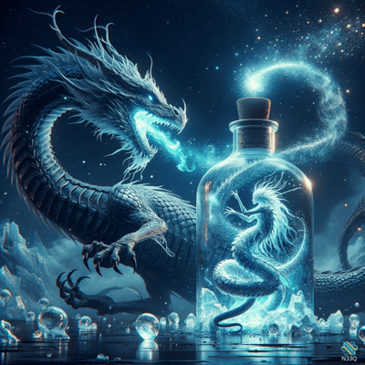 Blue Dragon and Bottled Ethereal Dragon