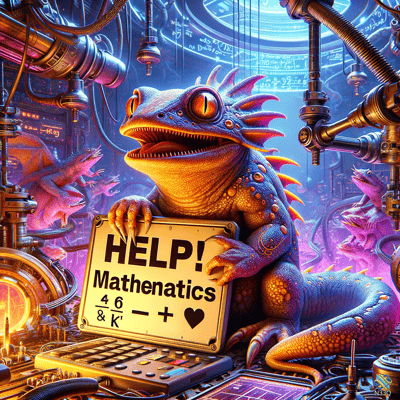 Dragon Holding Math Help Sign in Neon Lab