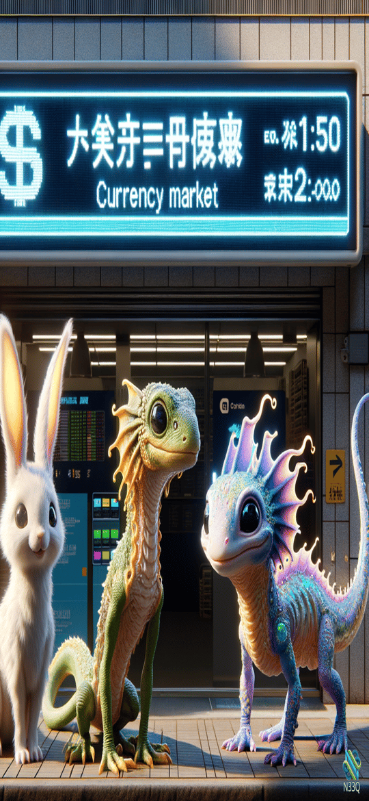 White Rabbit and Dragons at Currency Market