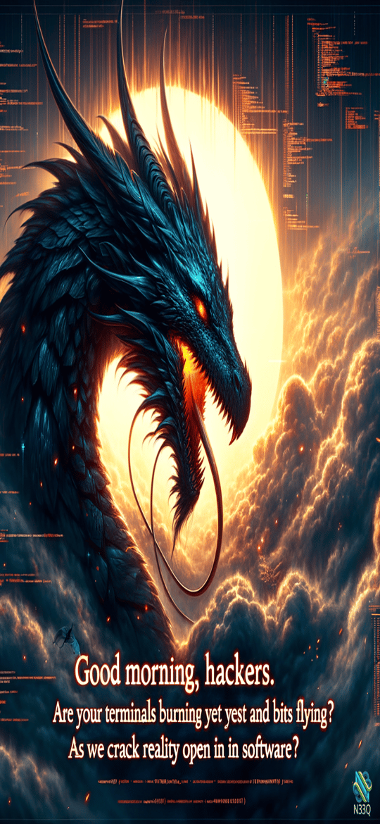 Blue Dragon Before Binary Moon