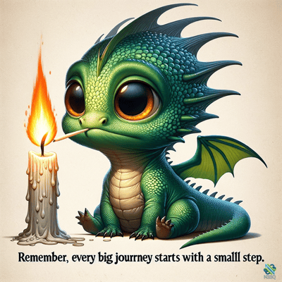 Baby Green Dragon Lighting Candle