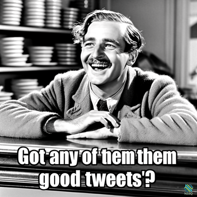 Smiling Man Leaning on Counter