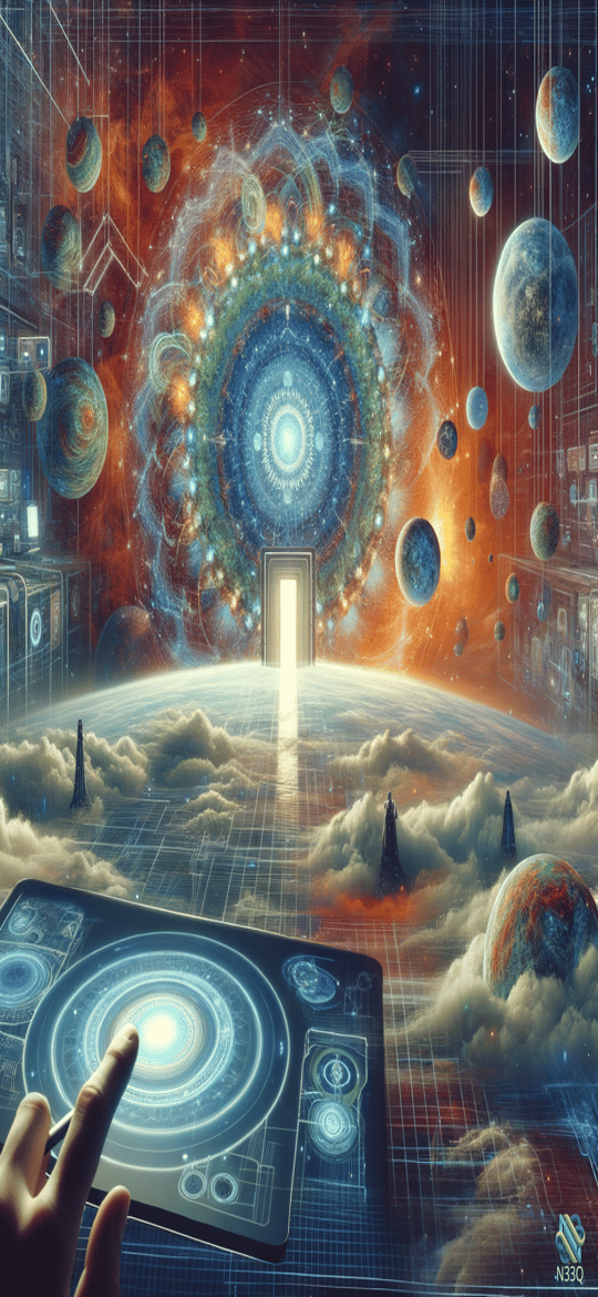 Hand Controlling Cosmic Portal Interface