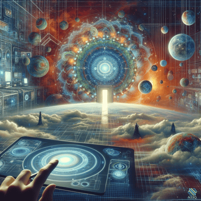 Hand Controlling Cosmic Portal Interface