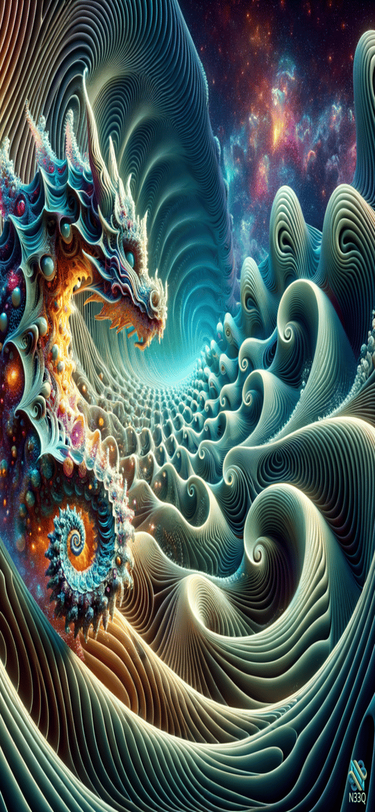 Cosmic Dragon in Fractal Wave Vortex