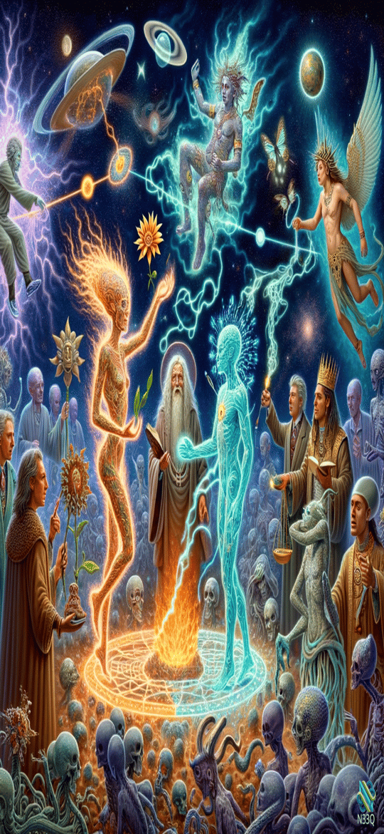 Mystics and Fiery Spirits in Cosmic Realm