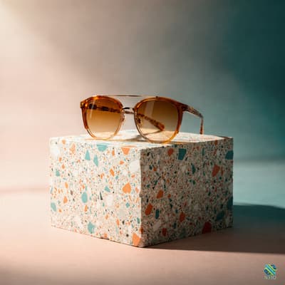 Sunglasses on Terrazzo Cube