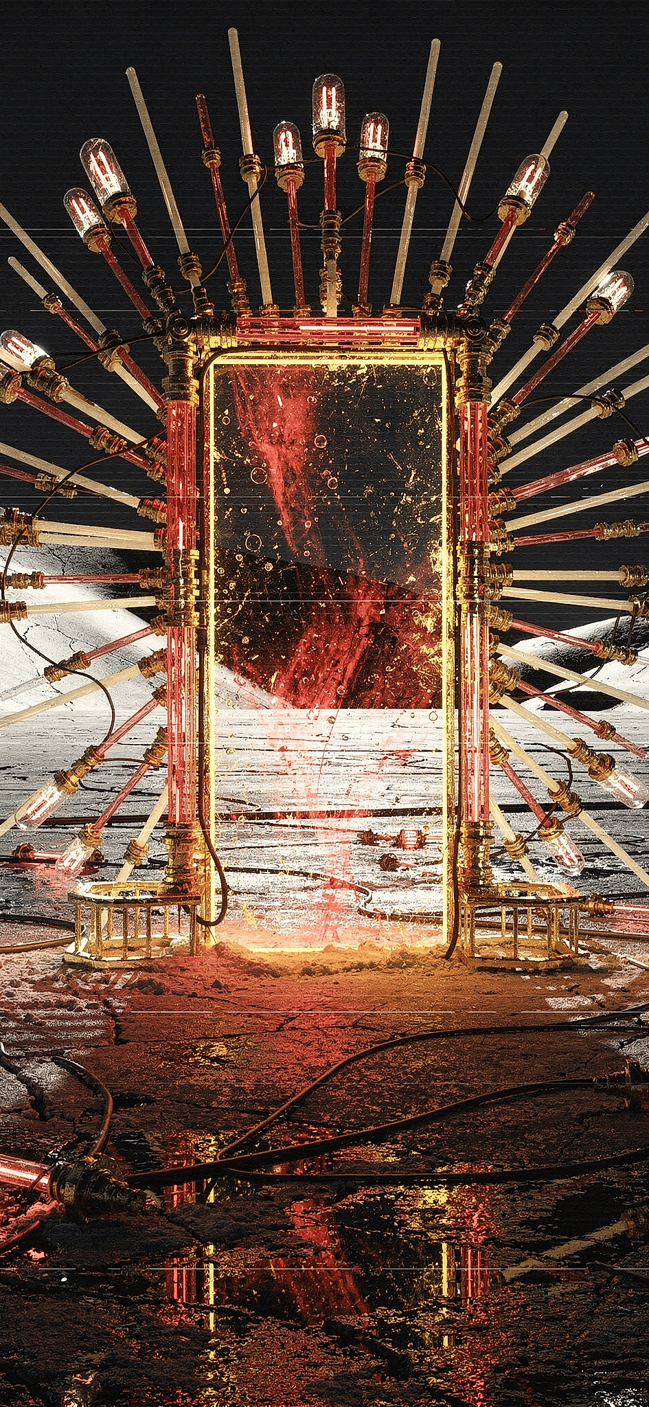 Phone wallpaper crop of the newest artwork, AI-generated artwork #2161 — N33Q AI art gallery