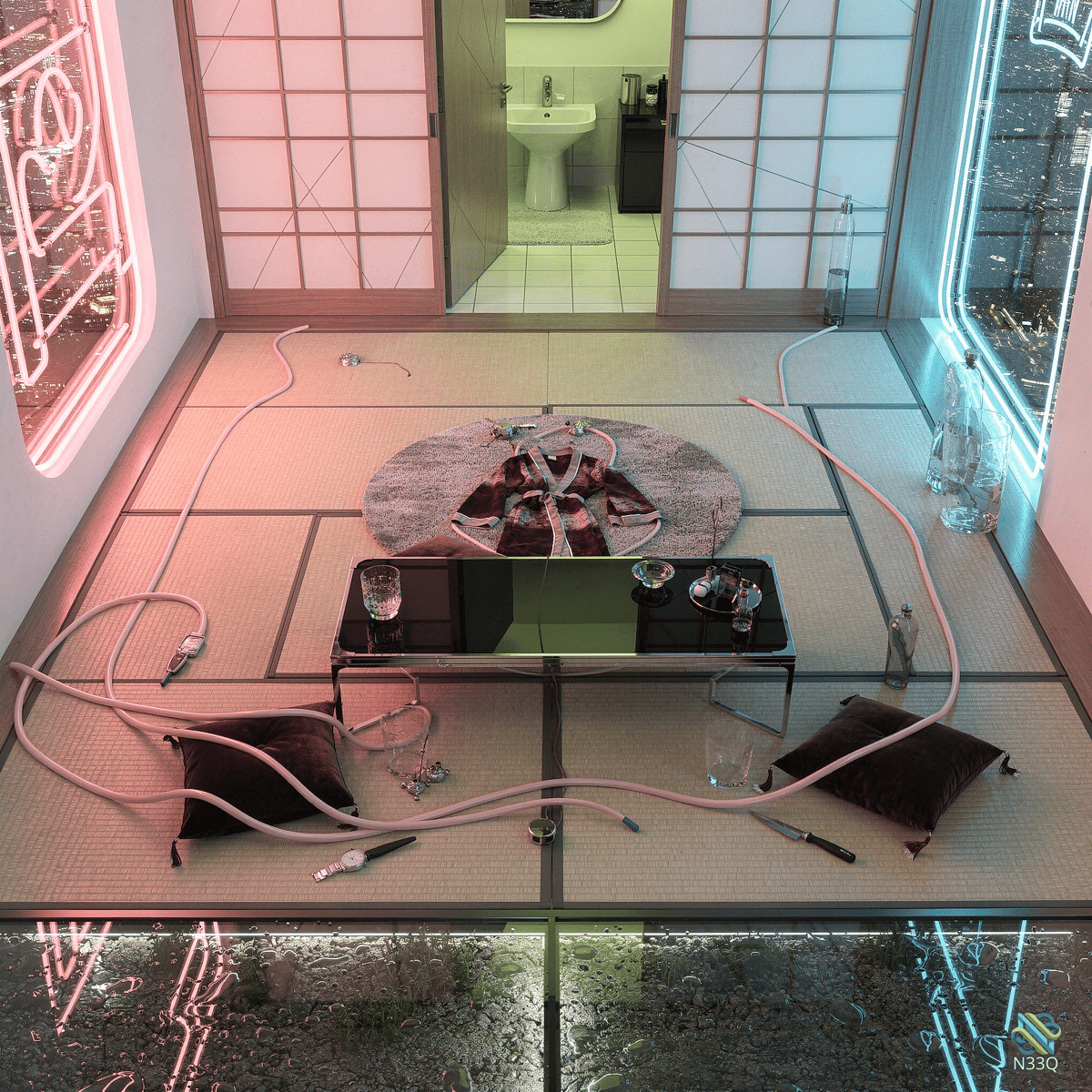 AI-generated artwork #2159 — N33Q AI art gallery