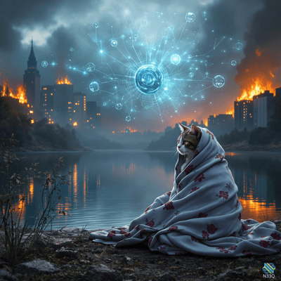 Cat in Rose Blanket Watches Digital Orb