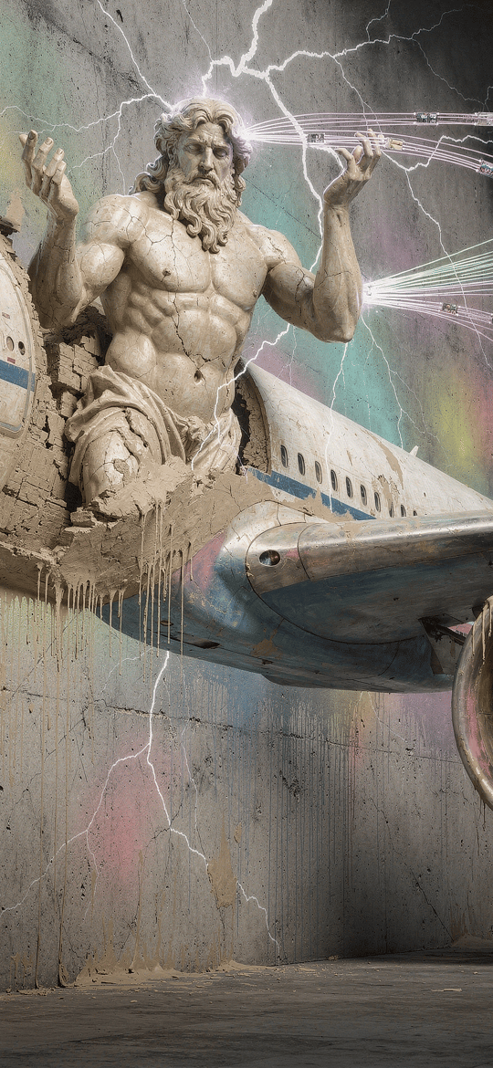 Zeus Emerging from Crashed Pan Am Airplane