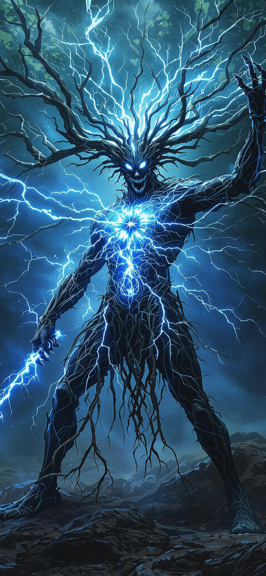 Lightning Branch Creature on Rocky Peak