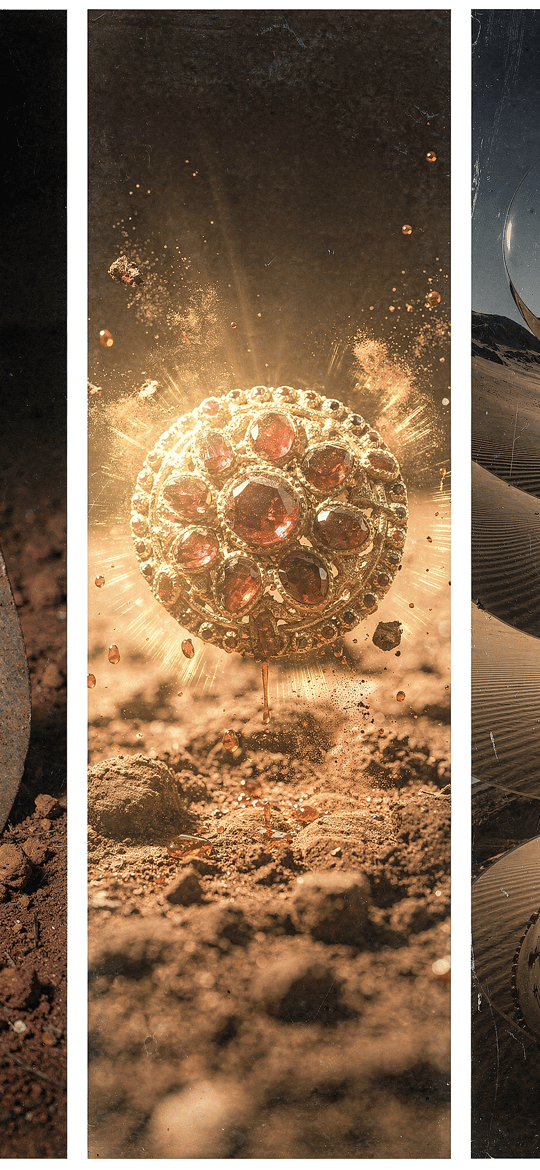 Shovel Soil Jeweled Orb Desert Spheres