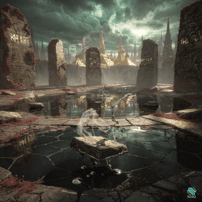 Ethereal Spirits Over Cracked Rune Pool