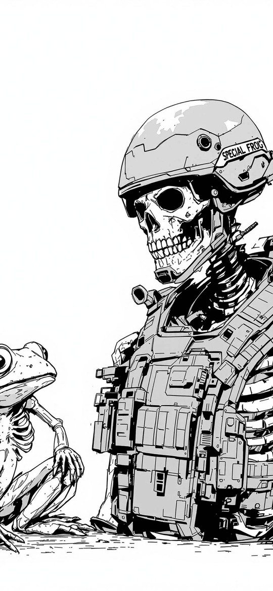 Special Forces Skeleton and Frog Skeleton