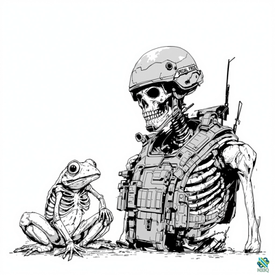 Special Forces Skeleton and Frog Skeleton