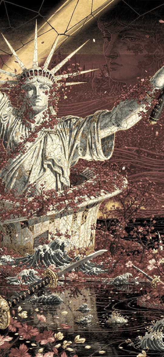 Statue of Liberty Holding Eye Sword