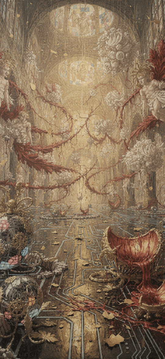 Angels Hovering Over Bleeding Heart Cathedral
